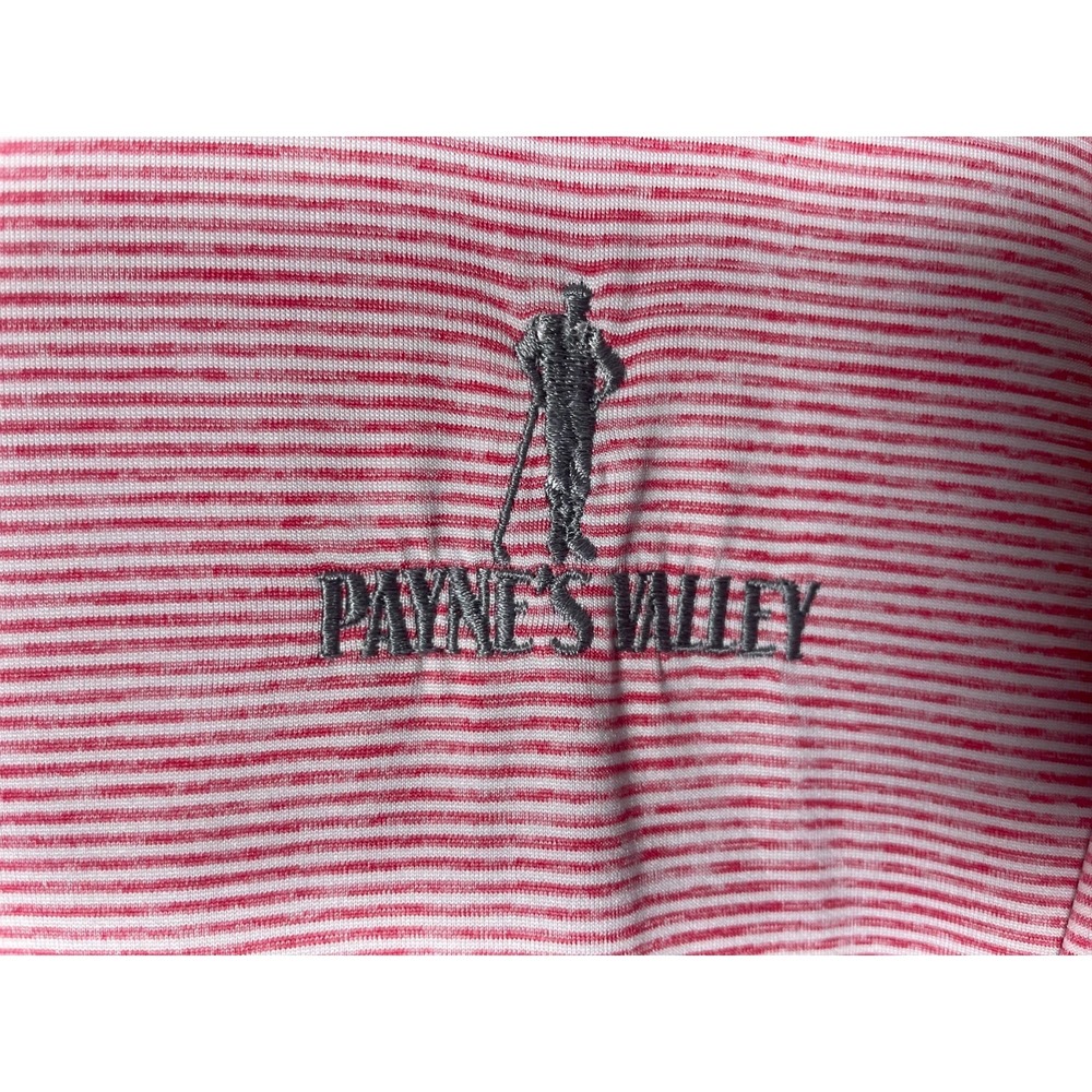 Johnnie O Payne's Valley Men's Polo Shirt Red White Size XL - Picture 3 of 5